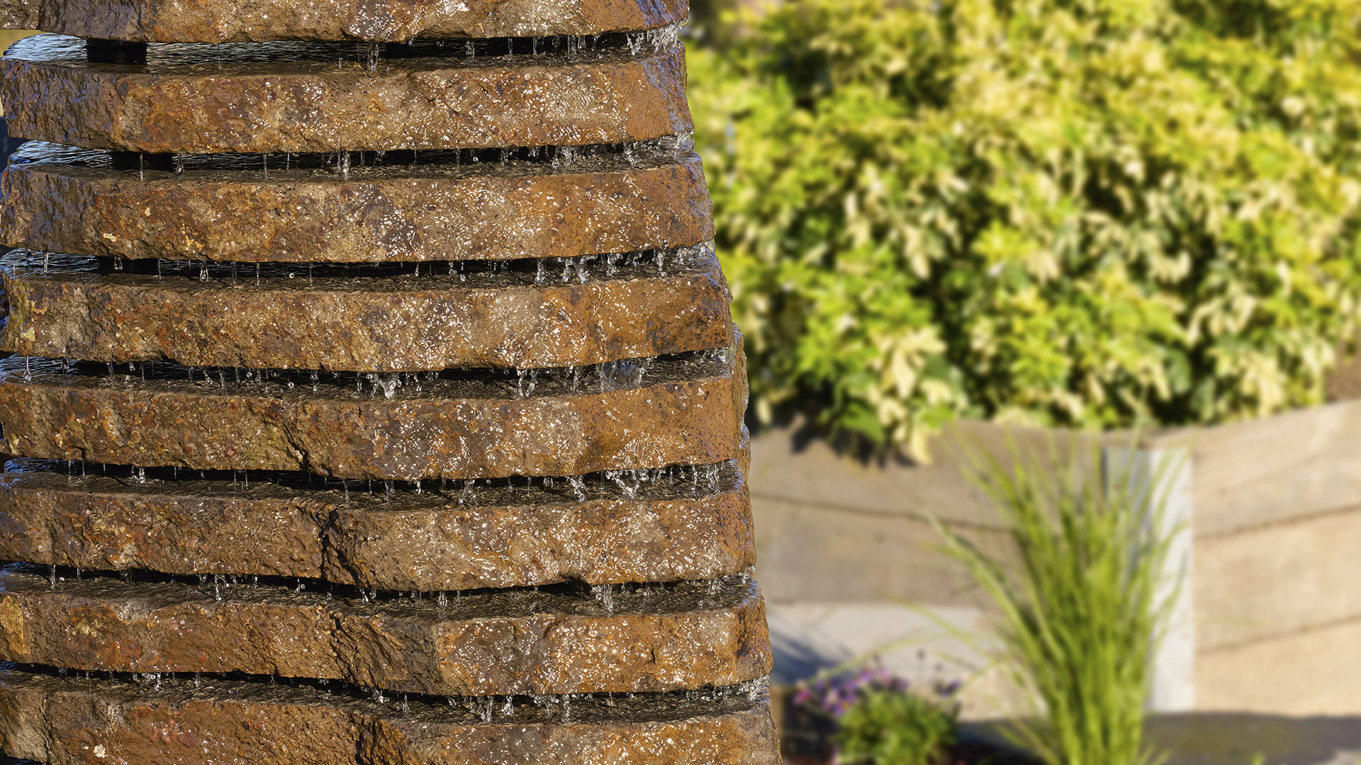 Raw Edge Rock Sedimentary Waterfall